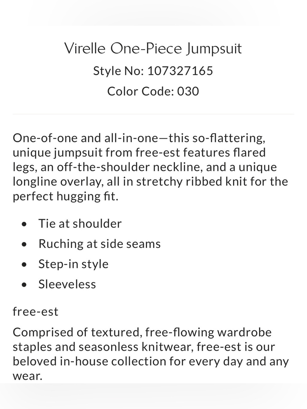 Free People Jumpsuit - Picture 2 of 3